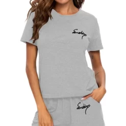 Cheibear Womens Sleepwear Crew Neck Nightwear With Shorts Loungewear Pajama Set 15 Cheibear Womens Sleepwear Crew Neck Nightwear With Shorts Loungewear Pajama Set -Cozy Nights Sales Store GUEST 5b952bfb 3265 42b0 aa02 8d9ae4e9bbd3