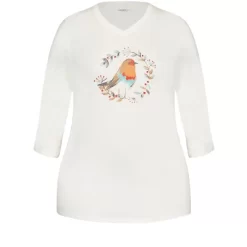 Women's Plus Size Robin Sleep Top - Cream | AVENUE -Cozy Nights Sales Store GUEST 5c2683cd a315 4c6a 88ca cb2def4a29ee