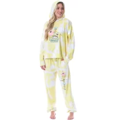 Spongebob Squarepants Tie Dye Womens' Pajama Cropped Hooded Jogger Set Yellow -Cozy Nights Sales Store GUEST 5d723de7 99db 46b6 92c4 0e41c239e0eb
