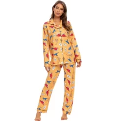 Cheibear Womens Sleepwear Lounge Cute Print Nightwear With Pants Long Sleeve Pajama Set -Cozy Nights Sales Store GUEST 5d79b578 9d66 429d a963 51d20b42ba62