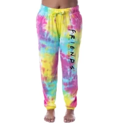 Friends TV Show Logo Womens' Tie Dye Sleep Pajama Pants Loungewear Multicolored -Cozy Nights Sales Store GUEST 5dc8de51 88ac 429c a0ba 9e020598dc21