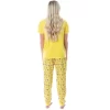 Nickelodeon SpongeBob SquarePants Womens' Faces 2 Piece Jogger Pajama Set Yellow
