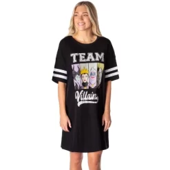 Disney Villains Womens' Ursula Maleficent Nightgown Pajama Shirt Dress Black -Cozy Nights Sales Store GUEST 5eb126d2 dca9 4144 84f5 11a391418bcb