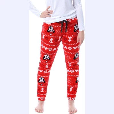 Disney Mickey Mouse Juniors' Fairisle Plush Fleece Sleep Lounge Pajama Pants 4 Disney Mickey Mouse Juniors' Fairisle Plush Fleece Sleep Lounge Pajama Pants - Image 4