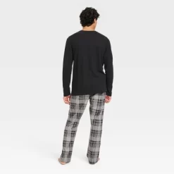 Hanes Premium Men's Waffle Knit Crewneck Sleep Pajama Set 2pc