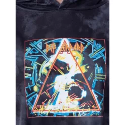 Def Leppard Womens' Hysteria Album Cover Lounge Cropped Hooded Jogger Set Black -Cozy Nights Sales Store GUEST 606f9caf 66a1 4b38 9838 d4bc949b7ff9