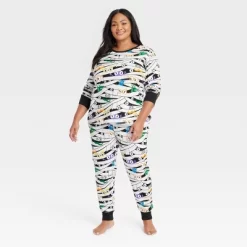 Women's Glow-In-The-Dark Mummy Halloween Matching Family Pajama Set - Hyde & EEK! Boutique™ White -Cozy Nights Sales Store GUEST 613f0c06 6e0a 478f 9fec dfd531682e4a
