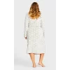 Women's Plus Size Snowflake Robe - Gray | AVENUE