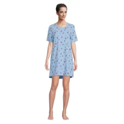 Lands' End Women's Short Sleeve Above The Knee Knit T-Shirt Nightgown -Cozy Nights Sales Store GUEST 6167a1b1 a5e4 4950 bc80 2abe48dadc9b