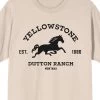 Yellowstone Dutton Ranch Men's Short Sleeve Shirt & Sleep Pants Set