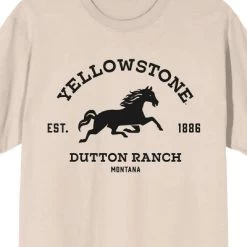Yellowstone Dutton Ranch Men's Short Sleeve Shirt & Sleep Pants Set
