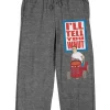 King Of The Hill I'll Tell You What Men's Gray Heather Sleep Pajama Pants
