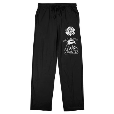 Supernatural Always A Hunter Men's Black Sleep Pajama Pants 4 Supernatural Always A Hunter Men's Black Sleep Pajama Pants - Image 4
