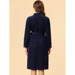 Allegra K Women's Velvet Bathrobe Soft Lounge Pajamas Sleepwear Tie Waist Flannel Robe -Cozy Nights Sales Store GUEST 650fc63a e1f9 4053 9a7a 5ba7bb7f5515