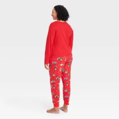 Women's Holiday City Matching Family Pajama Set - Wondershop™ With Frances Marina Smith Red
