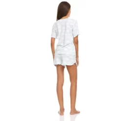 Bearpaw Women's Sleepwear And Loungewear Lettuce Edge Tee And Shorts Set, 2-Piece Pajama Set -Cozy Nights Sales Store GUEST 65e3f03e b437 4921 9f94 9e4066ecc1fc