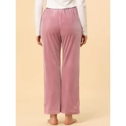 Allegra K Women's Wide Leg Comfy Yoga Pants Decor Drawstring Lounge Pajamas Pants -Cozy Nights Sales Store GUEST 66574528 11e9 4186 b570 a31c5840c4ca