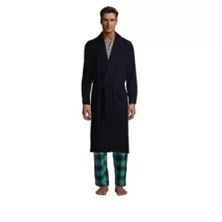 Lands' End Men's Flannel Robe -Cozy Nights Sales Store GUEST 66c32102 c68b 4ad2 aee2 5ae6ec8ac1ed