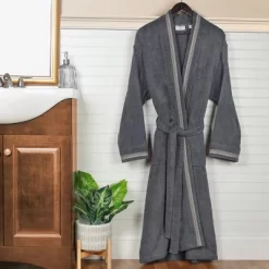 All-Season Unisex Cotton Terry Lounge Bathrobe With Embroidery By Blue Nile Mills -Cozy Nights Sales Store GUEST 66fe83a8 a301 41ca 80bb 15e367402900