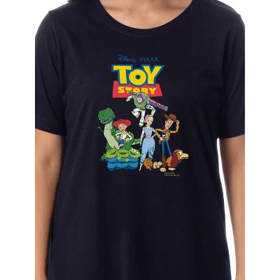 Disney Womens' Toy Story Movie Film Characters Nightgown Sleep Pajama Shirt Black 1 Disney Womens' Toy Story Movie Film Characters Nightgown Sleep Pajama Shirt Black