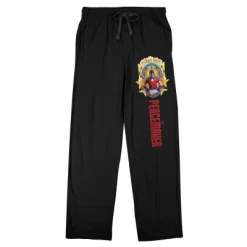 DC COMICS Peacemaker Hero & Logo Men's Black Sleep Pajama Pants -Cozy Nights Sales Store GUEST 6854d644 c132 47d0 8201 6e48b03a5450