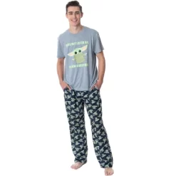Star Wars Men's The Mandalorian Baby Yoda Grogu Cartoon Sleep Pajama Set Multicolored -Cozy Nights Sales Store GUEST 6885a3e0 15fb 4256 a7f1 06d985f4528e