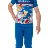 Sonic The Hedgehog Let's Roll Video Game Kids Cotton Pajama Set