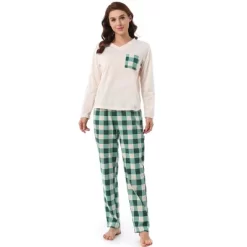 Cheibear Womens Sleepwear Plaid Long Sleeve Shirt And Pants Soft Loungewear Set 9 Cheibear Womens Sleepwear Plaid Long Sleeve Shirt And Pants Soft Loungewear Set -Cozy Nights Sales Store GUEST 6b4c93af b2bc 49fa 94ef 125b9117ad04