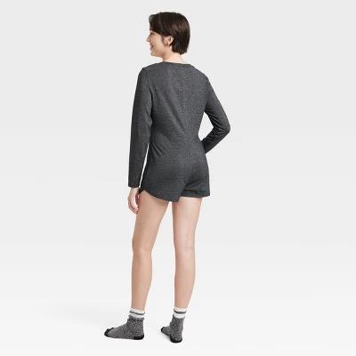 Women's V-Neck Pajama Romper - Colsie™ 2 Women's V-Neck Pajama Romper - Colsie™ - Image 2