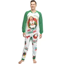 Elf The Movie Men's OMG Santa! I Know Him! One Piece Sleeper Pajama -Cozy Nights Sales Store GUEST 6c945c02 9ed4 4590 868f 6122879a94d5
