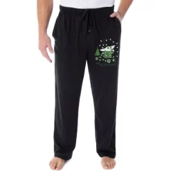 Star Wars Men's The Mandalorian Baby Yoda Grogu Christmas Sleep Pajama Pants Black -Cozy Nights Sales Store GUEST 6caa5167 c988 4c40 966f a59c1fe560ae