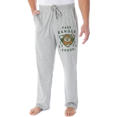 Star Wars Men's Ewok Park Ranger Endor Loungewear Sleep Pajama Pants Grey 3 Star Wars Men's Ewok Park Ranger Endor Loungewear Sleep Pajama Pants Grey - Image 3