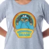 Sesame Street Women's Cookie Monster Midnight Snack Nightgown Pajama Dress Multicolored
