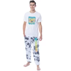 Nickelodeon SpongeBob SquarePants Mens' Far Out Sleep Pajama Set Multicolored -Cozy Nights Sales Store GUEST 6e8eb151 07b5 4e05 8796 fc303791ee1c