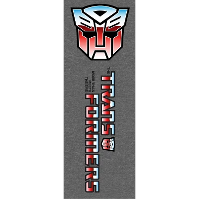 Transformers Autobots Logo Men's Heather Gray Sleep Pajama Pants 1 Transformers Autobots Logo Men's Heather Gray Sleep Pajama Pants