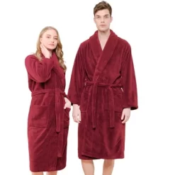 American Soft Linen Warm Fleece Bathrobe, Mens And Womens Adult Robes For Your Bathroom, Shawl Collar Robes 27 American Soft Linen Warm Fleece Bathrobe, Mens And Womens Adult Robes For Your Bathroom, Shawl Collar Robes -Cozy Nights Sales Store GUEST 70e82b68 11de 4c6f a2d0 98dbbd8daccc