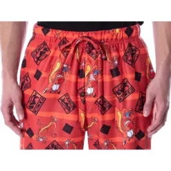 Disney Men's Mulan Mushu The Chinese Dragon Allover Character Pajama Pants Red -Cozy Nights Sales Store GUEST 71beb583 8869 48b8 b073 113b1603b4ed