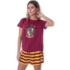 Harry Potter Women's Hogwarts Castle Shirt And Shorts Pajama Set - All 4 Houses -Cozy Nights Sales Store GUEST 71d41746 9acc 4f0e 8504 da59acad5acd