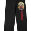 DC COMICS Peacemaker Hero & Logo Men's Black Sleep Pajama Pants