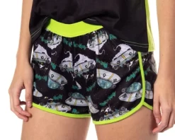 Rick And Morty Womens' TV Series Show Characters Sleep Pajama Set Shorts Black -Cozy Nights Sales Store GUEST 72f4af15 6083 4f98 8ec1 029755269927