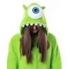 Disney Monsters Inc Adult Mike Wazowski Kigurumi Costume Union Suit Pajama Lime Green
