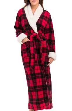 Women's Warm Winter Robe, Plush Fleece Full Length Long Bathrobe -Cozy Nights Sales Store GUEST 743ba5d5 3d73 4894 9579 8e37c0122ded