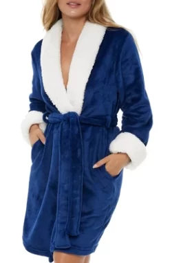 Women's Classic Plush Robe, Short Fleece Bathrobe Solids 16 Women's Classic Plush Robe, Short Fleece Bathrobe Solids -Cozy Nights Sales Store GUEST 7482de14 3d0e 43bb b7dd cbcdb53aa300