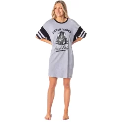 Star Wars Womens' Distressed Darth Vader Nightgown Sleep Pajama Shirt Grey -Cozy Nights Sales Store GUEST 757ac607 fa54 4102 8e58 960d41623acc