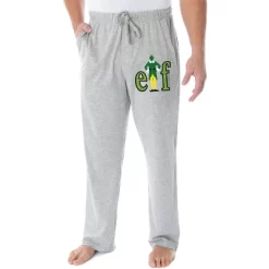 Elf The Movie Men's Holiday Film Logo Loungewear Sleep Bottoms Pajama Pants Heather Grey 5 Elf The Movie Men's Holiday Film Logo Loungewear Sleep Bottoms Pajama Pants Heather Grey -Cozy Nights Sales Store GUEST 75bebce7 fb65 4b66 ba75 ea980f35b4fb