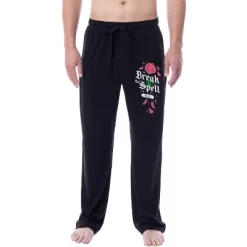 Disney Mens' Beauty And The Beast Break The Spell Belle Sleep Pajama Pants Black -Cozy Nights Sales Store GUEST 75d5cf25 75d1 41b9 8121 7fc21020a55a