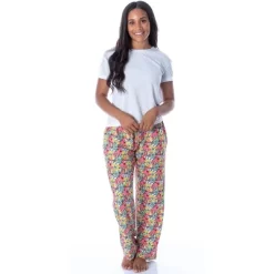 Nickelodeon Womens' SpongeBob SquarePants Patrick Character Pajama Pants Multicolored