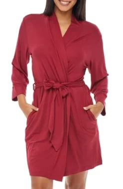 Women's Classic Soft Knit Short Lounge Robe With Pockets -Cozy Nights Sales Store GUEST 77f59dc8 dda7 48ca b8ac 45737409e0fa