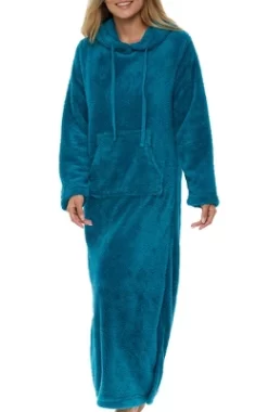 Women's Soft Plush Sweatshirt Robe, Long Hooded Fleece Loungewear -Cozy Nights Sales Store GUEST 798c48fc 4366 4585 83a8 cceec9b24d2c