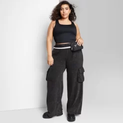 Women's High-Rise Wide Leg Fleece Cargo Pants - Wild Fable™ 6 Women's High-Rise Wide Leg Fleece Cargo Pants - Wild Fable™ -Cozy Nights Sales Store GUEST 79dff6e6 dbb1 40e9 8490 70f6ab4ae70b